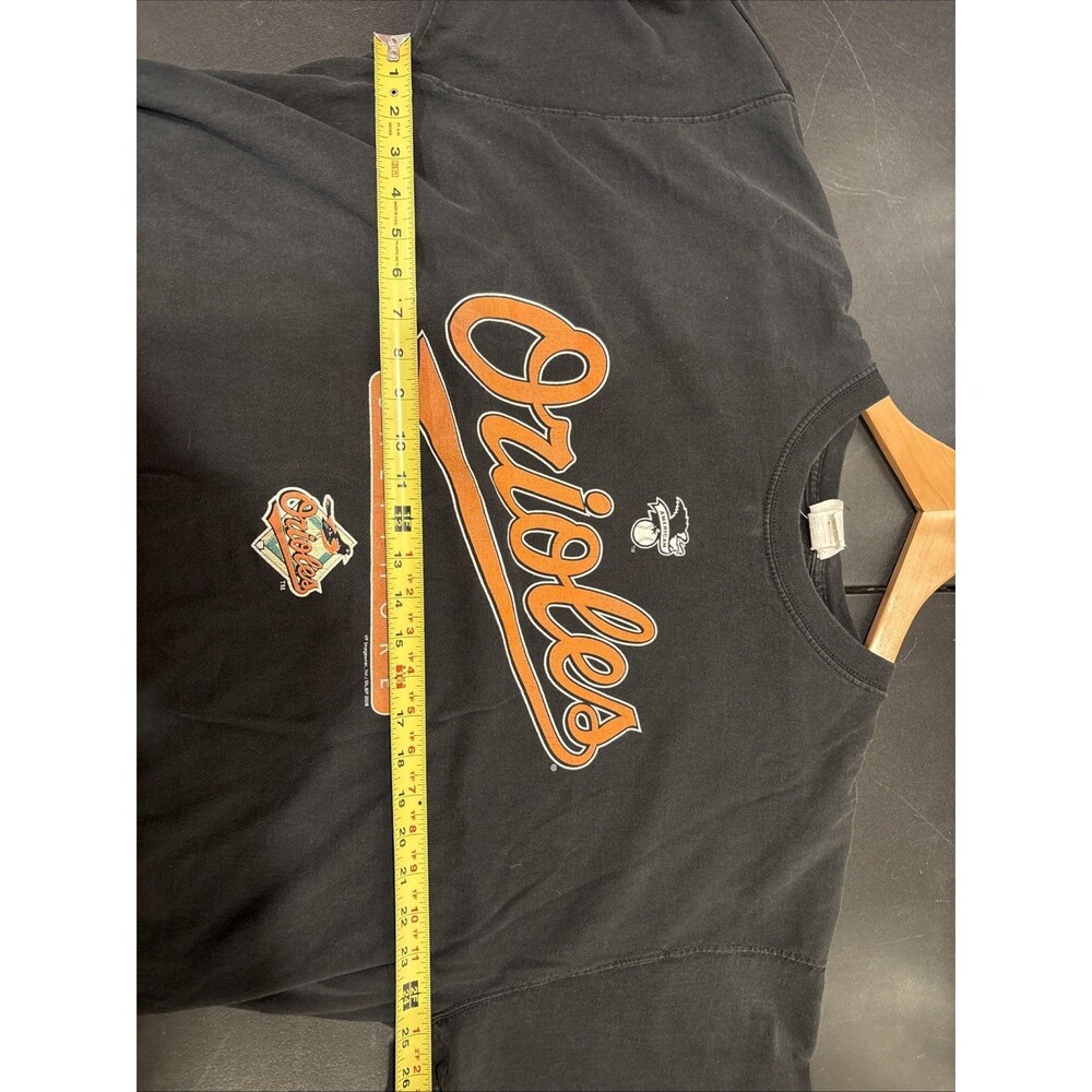 Vintage Black Baltimore Orioles T-Shirt Men 2XL XXL  Lee Sport Baseball - Picture 11 of 14